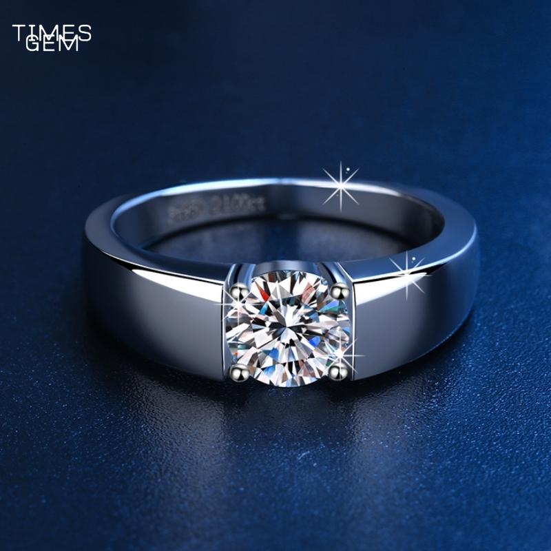 Times Gem Real Moissanite Diamonds With Certificate/Simple Classic