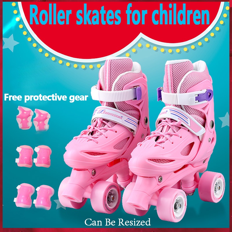  SHDSL Girls Roller Skates for Kids Beginners 4 Size
