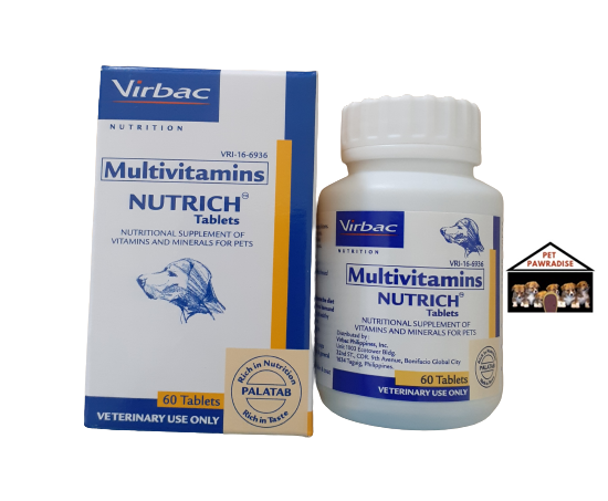 Virbac Multivitamins Nutrich 60 Tablets | Lazada PH