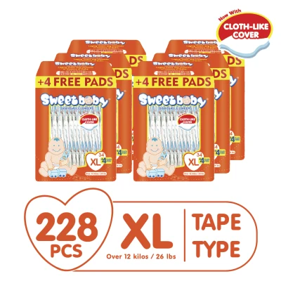 Sweetbaby Regular Econo Pack XL 38s x 6 (228 pcs)