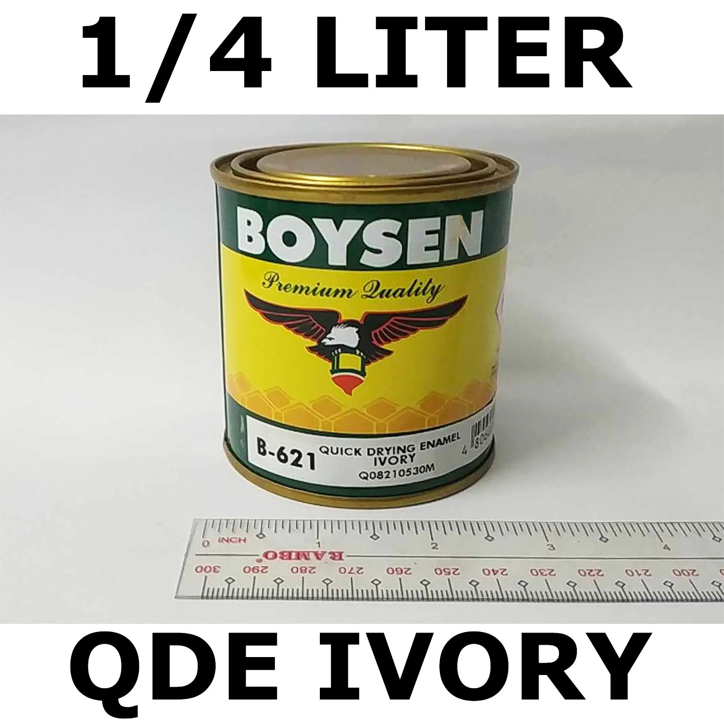 BOYSEN QDE IVORY B-621 ( 1/4 LITER ) FOR WOOD AND METAL