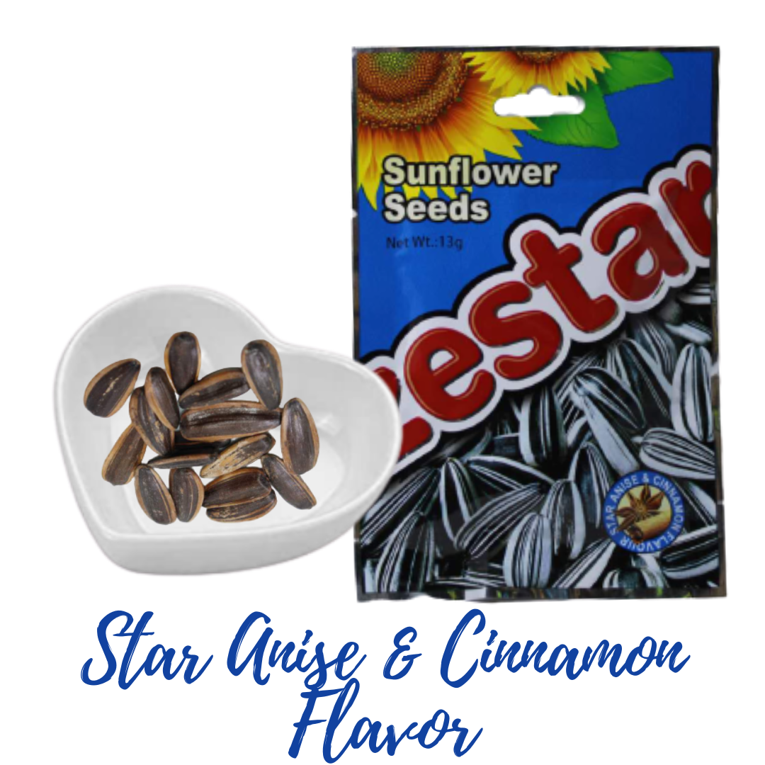 Zestar Sunflower Seeds Star Anise and Cinnamon Flavor Roasted Jumbo