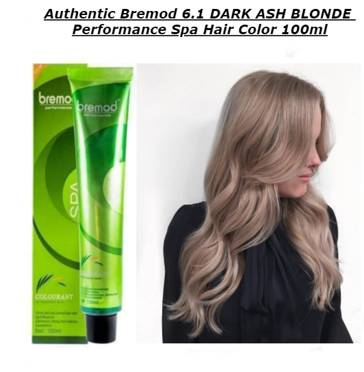 Authentic Bremod  DARK ASH BLONDE Performance Spa Hair Color 100ml |  Lazada PH