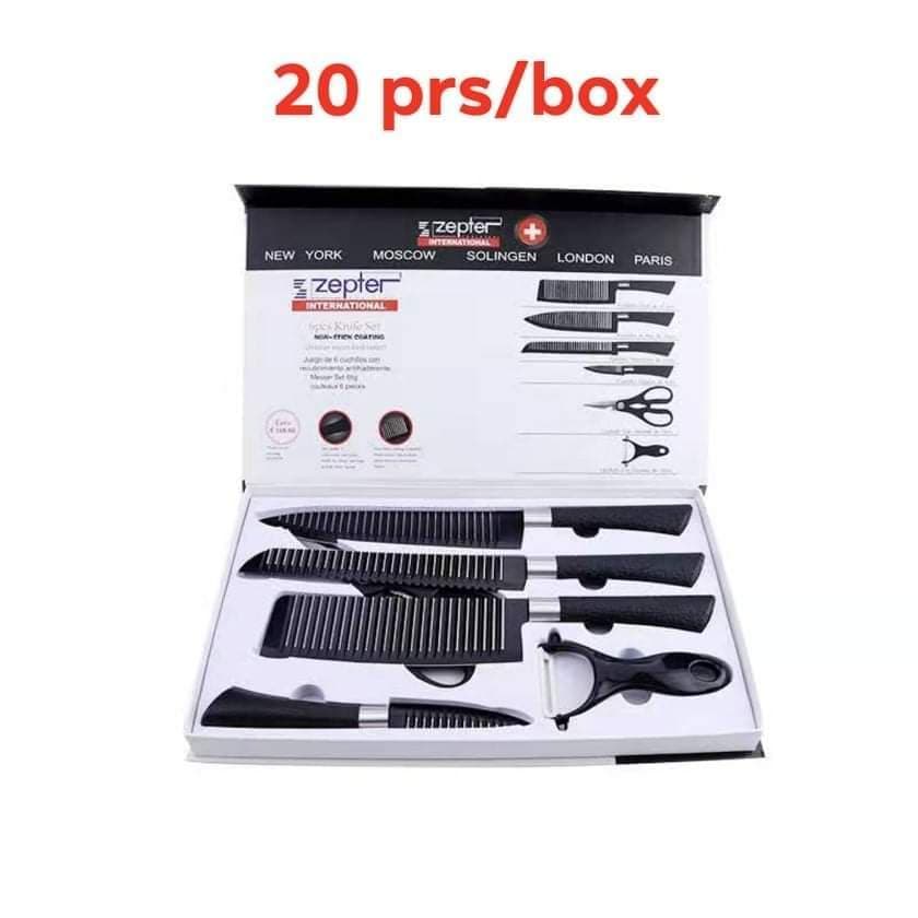 ZEPTER KITCHEN KNIFE SET 6 PCS Lazada PH