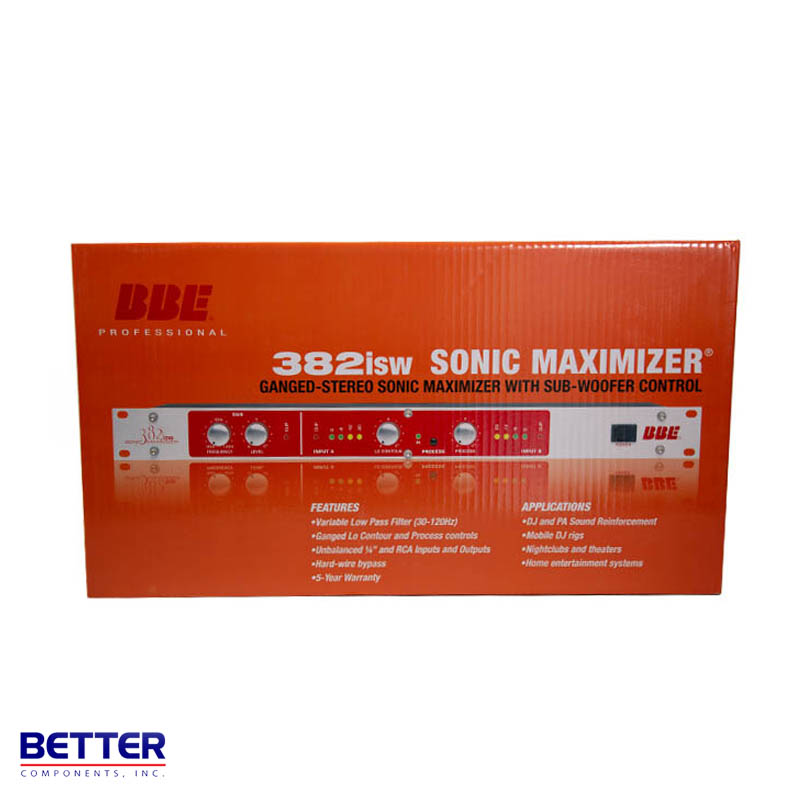 BBE 382iSWソニック・マキシマイザー BBE 382ISW Sonic Maximizer Signal Processor 382I-SW - Rockville Audio