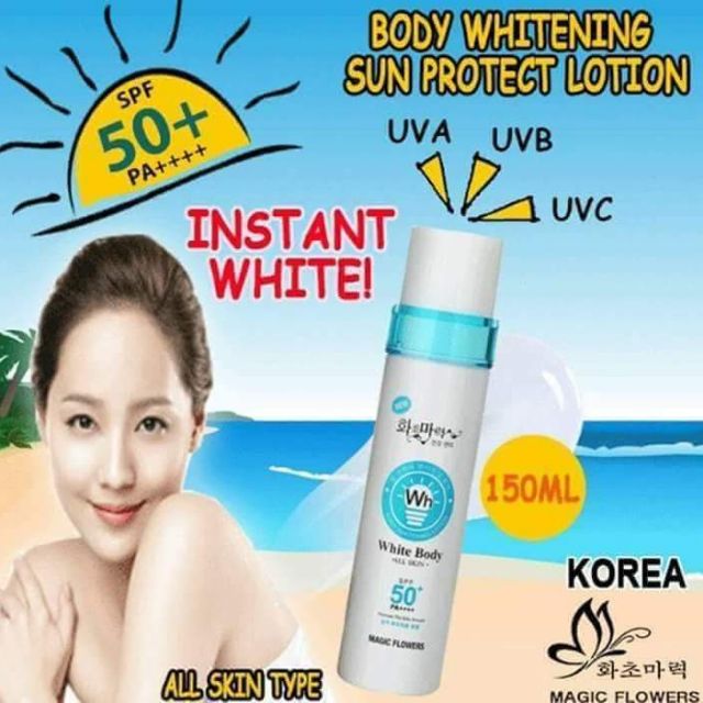 korean white body lotion