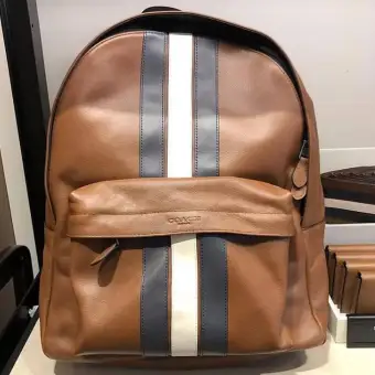 charles backpack with varsity stripe