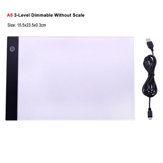 A4/A5 3 Level Dimmable/Stepless Dimming Led Drawing Copy Pad Board Children Creative Painting Educational Toy Best Gift For Kids