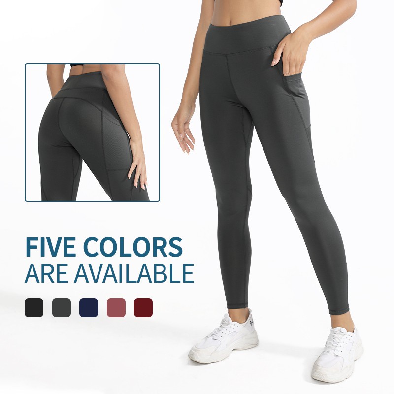 Traceless Nude Yoga Fitness Pants Thin High Waist Outer Wear High ...