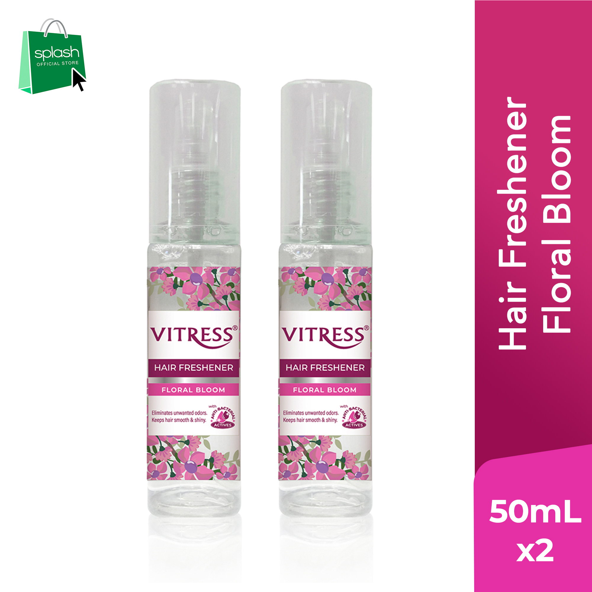 Vitress Hair Freshener Floral Bloom 50ml Set of 2 Lazada PH
