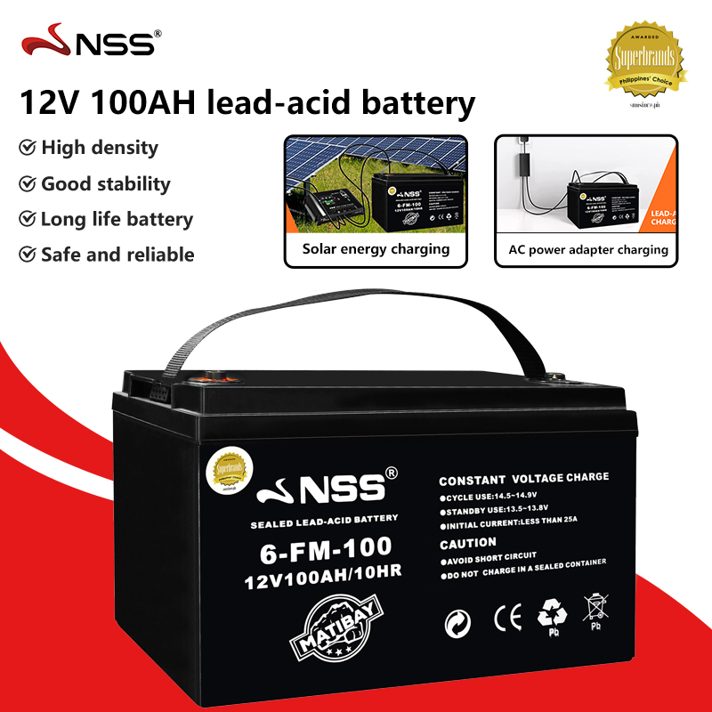 NSS Sealed Lead Acid Battery 6-FM-12 12V 12AH / 20HR Solar E-bike UPS Back  up Power