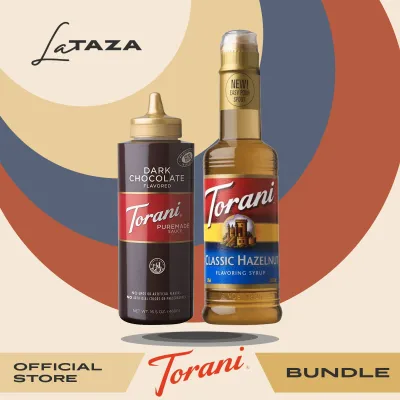 Torani Puremade Dark Chocolate Sauce & Hazelnut Syrup