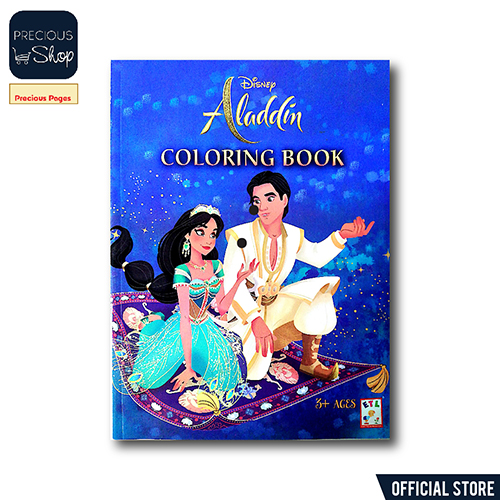 Disney Coloring Books for Kids Set -- 3 Disney Coloring Books for Kids Ages  4-8 and 2-4 with Stickers (Aladdin, Lion King, Alice in Wonderland)