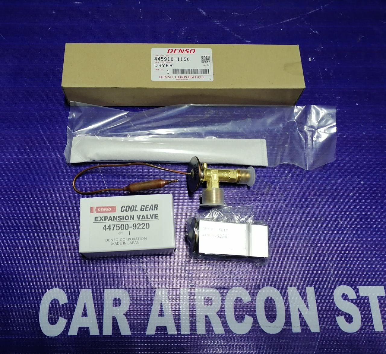 car aircon filter drier and expansion valve front & rear SET TOYOTA