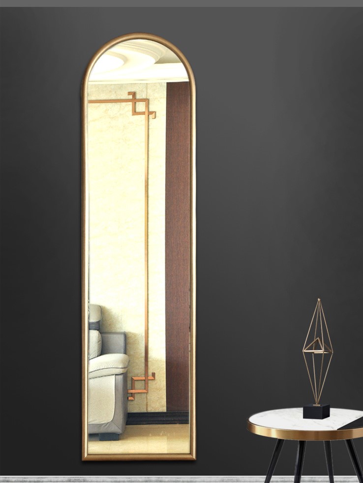 Arch top Metallic Style Full length Mirror/Wall Mounted/ Floor Standing
