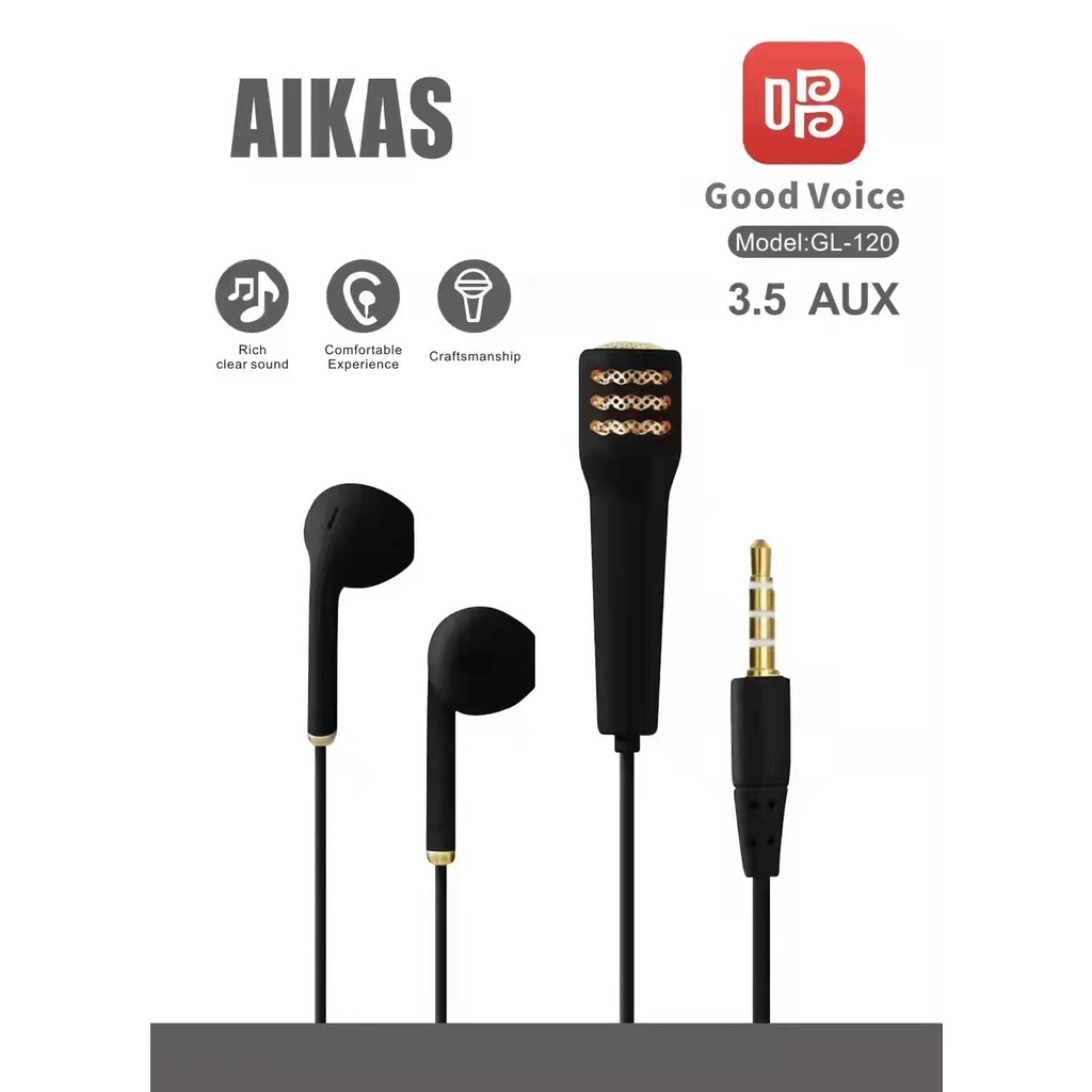 3.5mm jack high quality headphone mini karaoke microphone TIK TOK