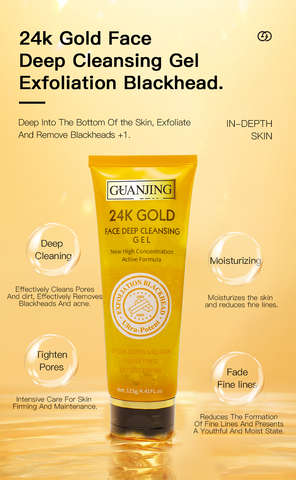 【BUY 2 TAKE 1 FREE 】GUANJING 24K gold face cream Serum collagen