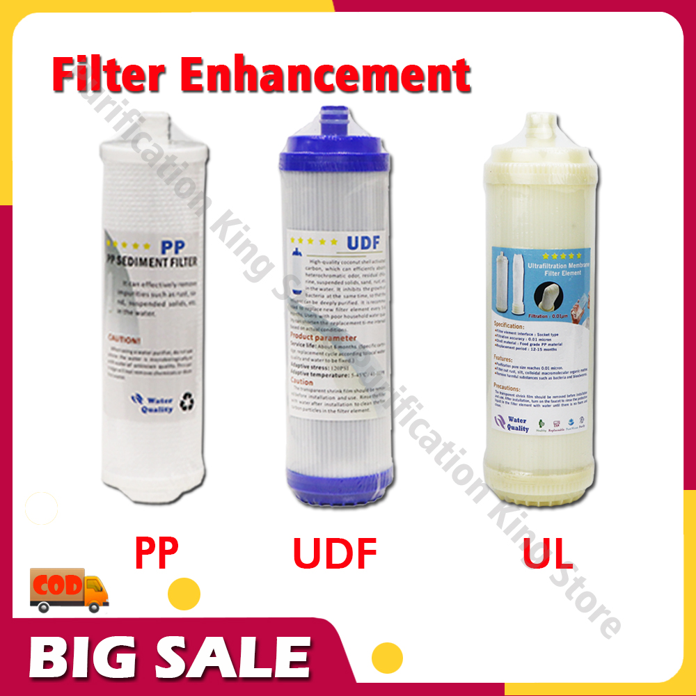 3PCS 10 Inch Water Purifier Replacement Filter Cartridge Set PP/UDF