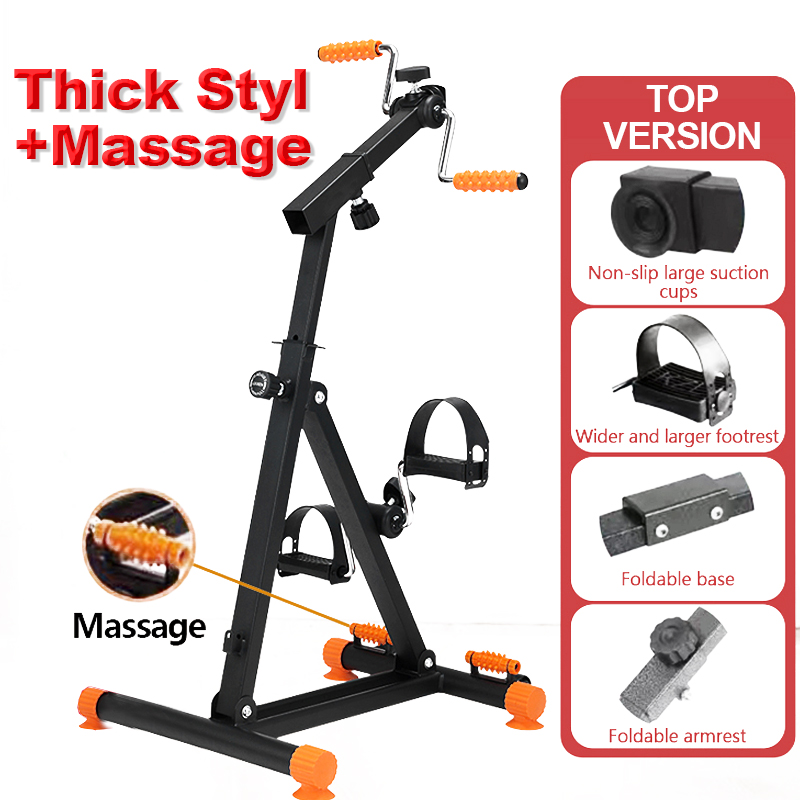 Arm Exercise Bike For Rehabilitation - Adjustable Resistance Portable Arm Pedaler For Seniors & Home Physical Therapy