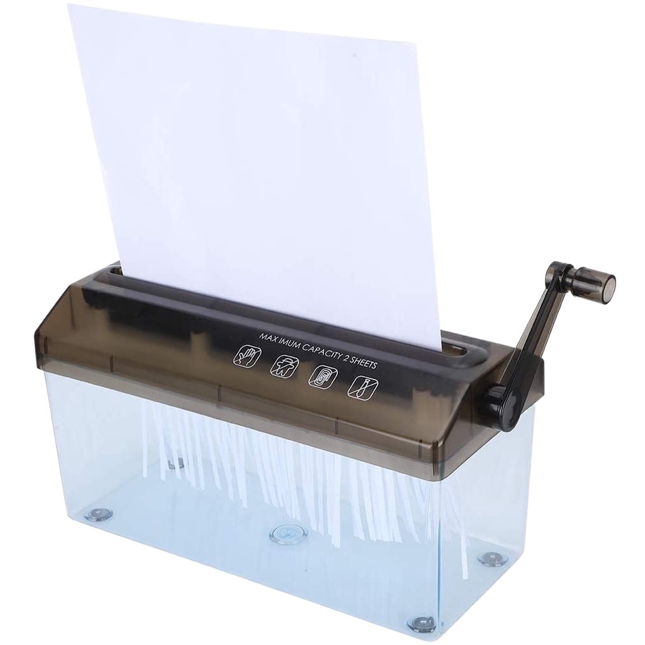 Manual Paper Shredder 3mm rips High Quality Hand Shredder for A4 Short