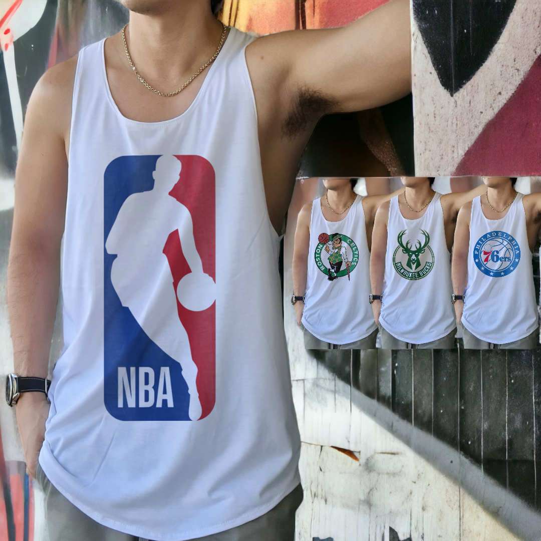 Eight Edges' Men's Tank Top (NBA Eastern and Western) - Low-Cut