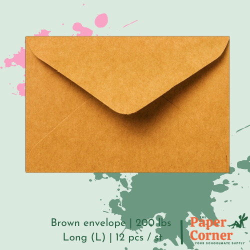 Brown envelope Long (200lbs) kraft brown paper envelope Long envelope