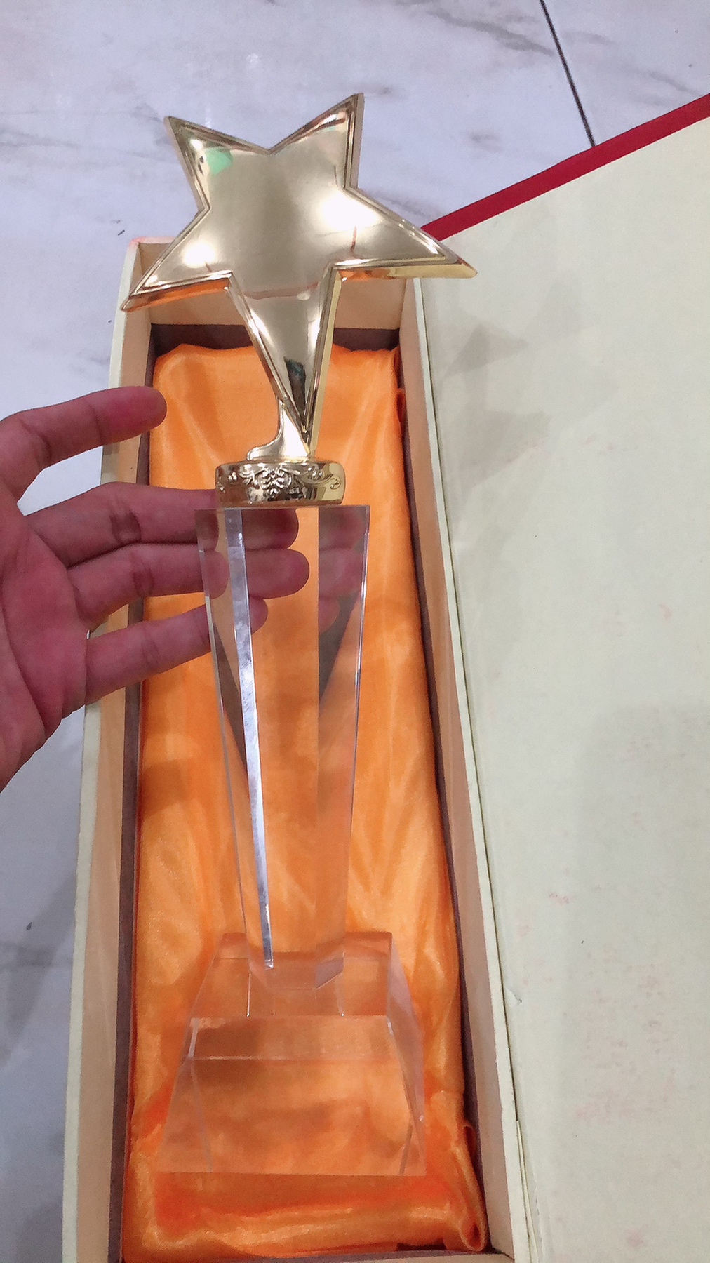 Crystal Star Glass Trophy Plaque Certificate (939A 11”) Lazada PH