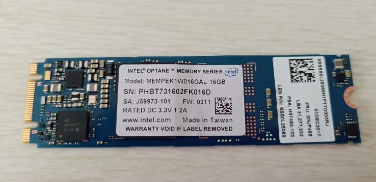 Lenovo's new disassembly intel/ Intel optane Aoteng 16G memory