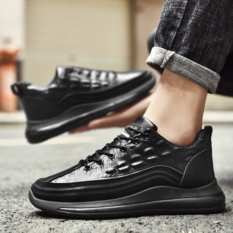 Men's Sneaker Black Genuine Crocodile and Italian Calf main image 1