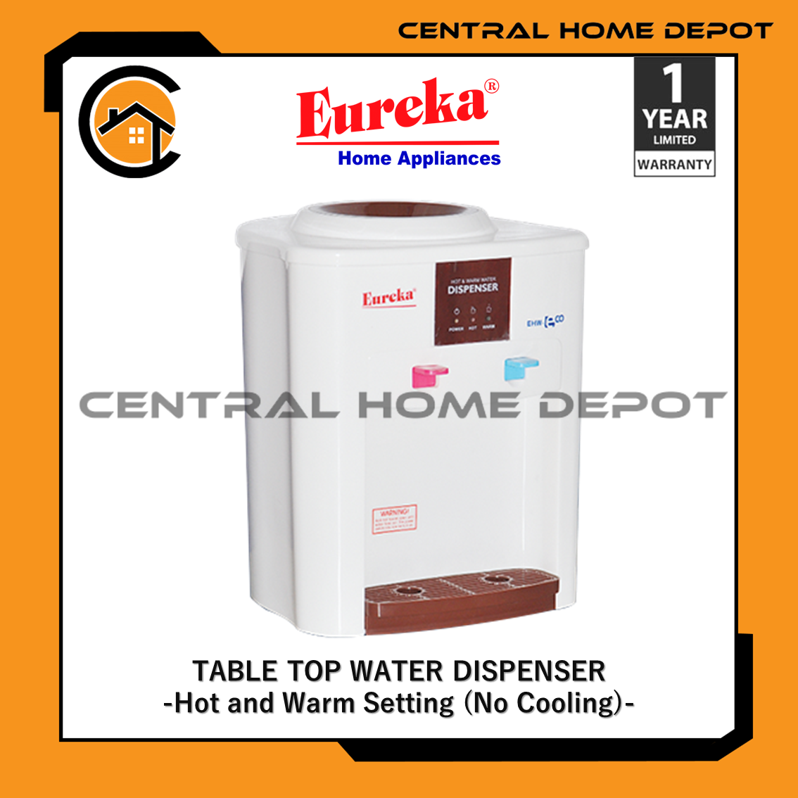Eureka Hot & Warm Table Top Water Dispenser / EHWECO Lazada PH