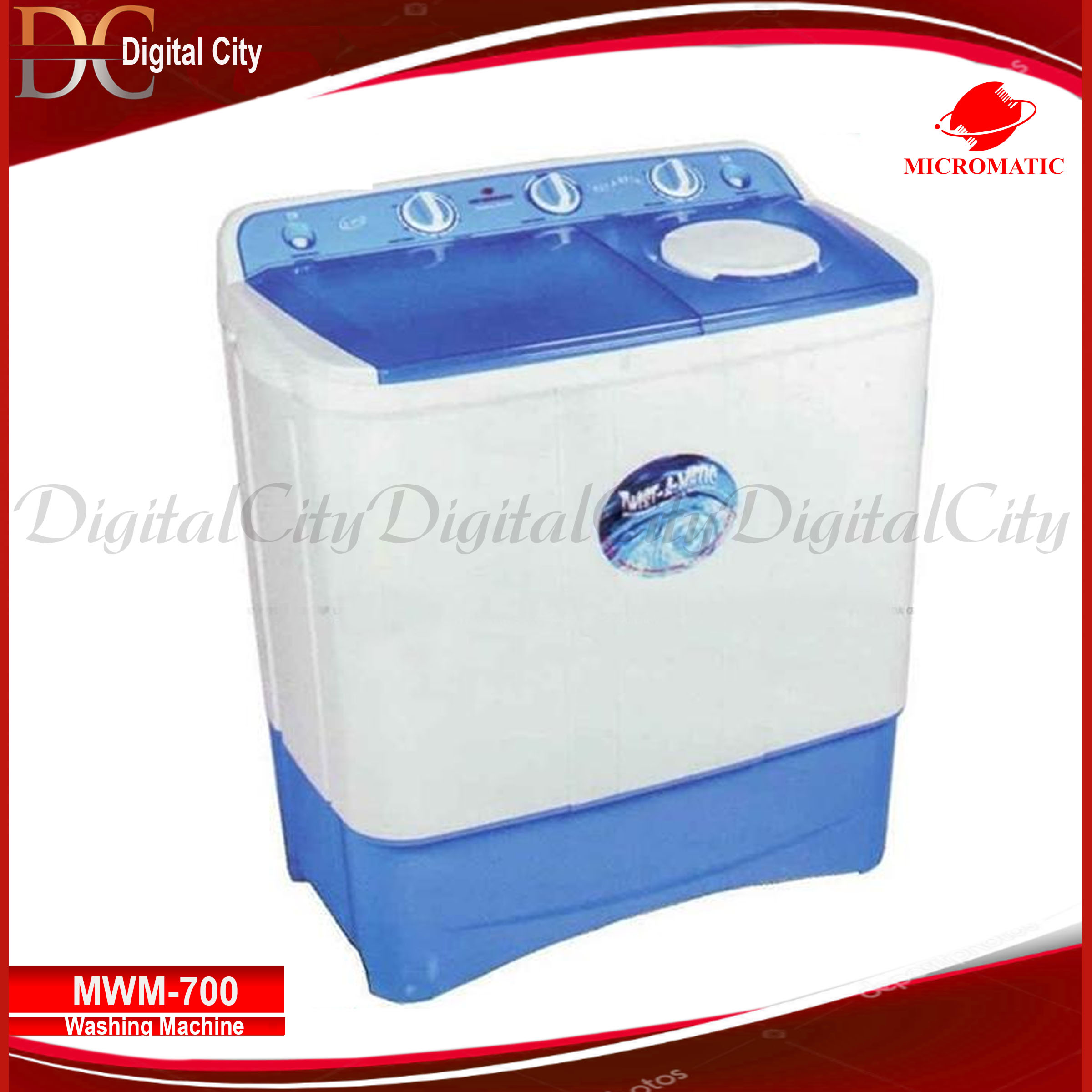 micromatic twin tub washing machine 6.5 kg