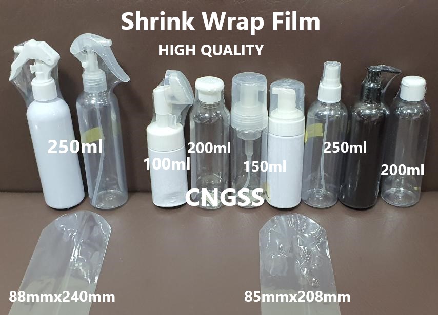 100/200pcs High Quality Shrink Wrap film/Shrink Sleeves for 100250ml