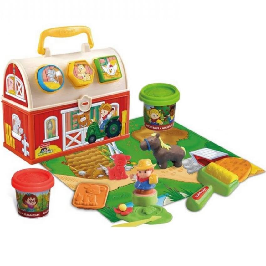 Fisher Price Little People Dough Farm Tool Case