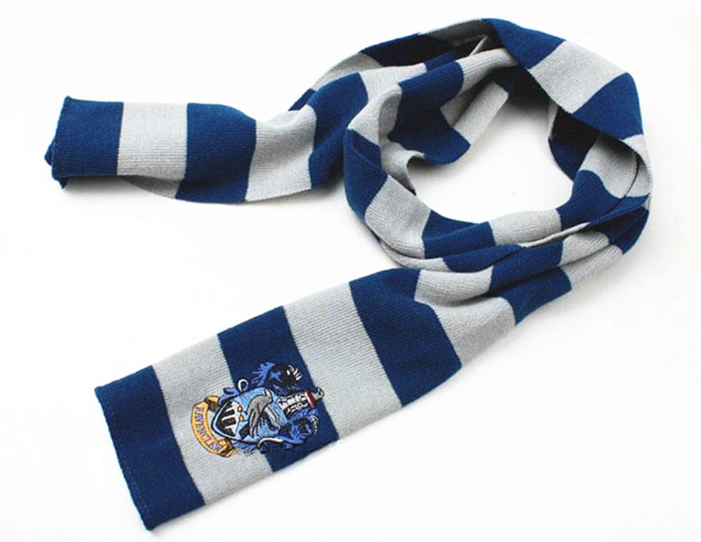 Harry Potter Ravenclaw House Cosplay Knit Wool Scarf Wrap Fashion Costume 