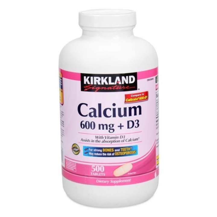 Kirkland Signature Calcium 600mg + D3 , Bottle of 500 Tablets Lazada PH