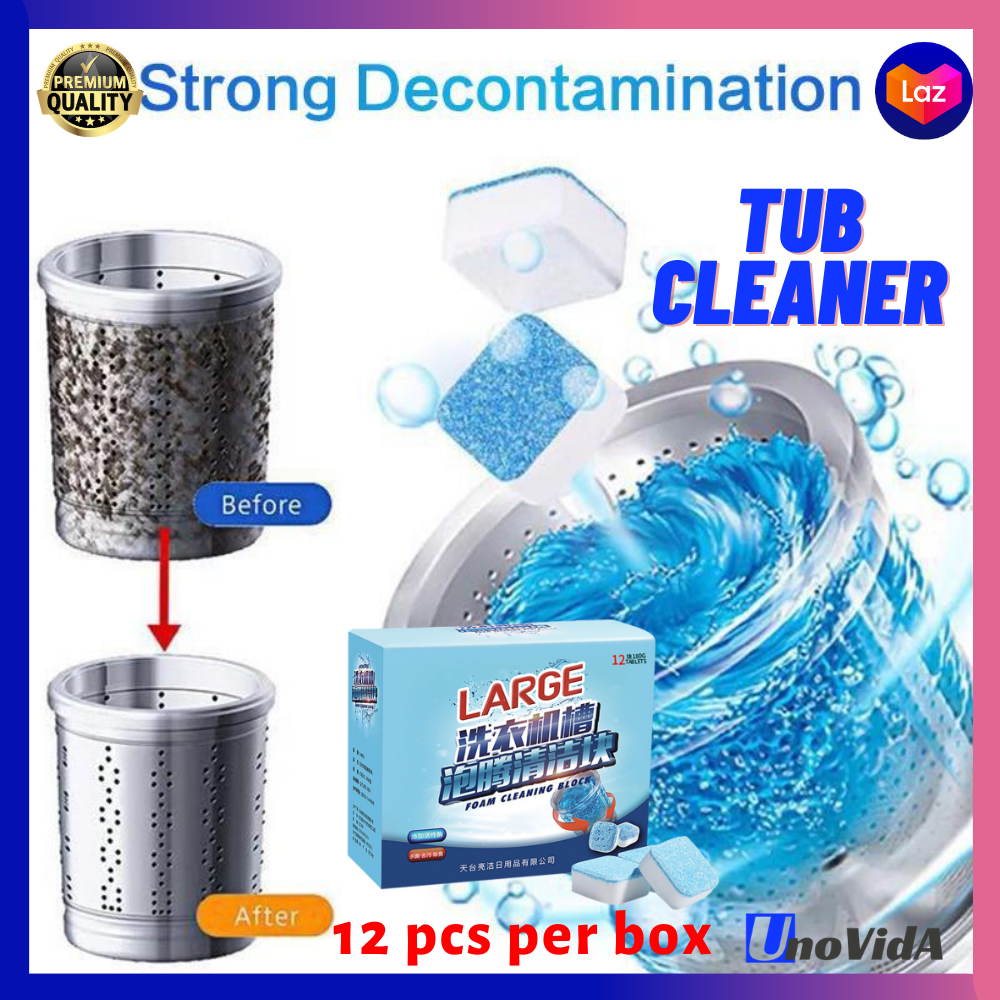 Unovida 12pcs/box Antibacterial Washing Machine Cleaner Tablet Japan