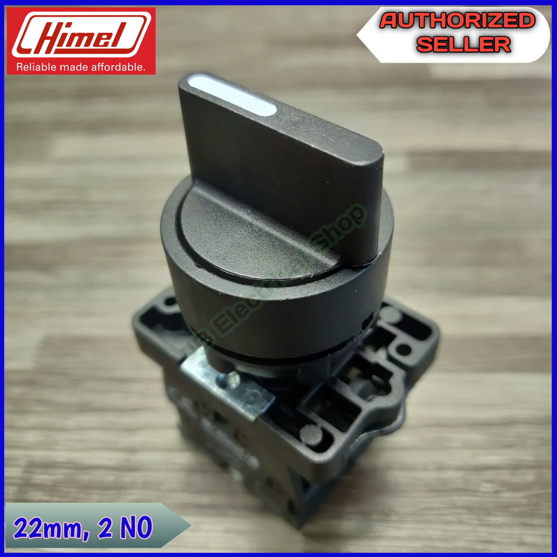 Himel Selector Switch 3 Position 22mm, 220V, 2NO, Black Lazada PH