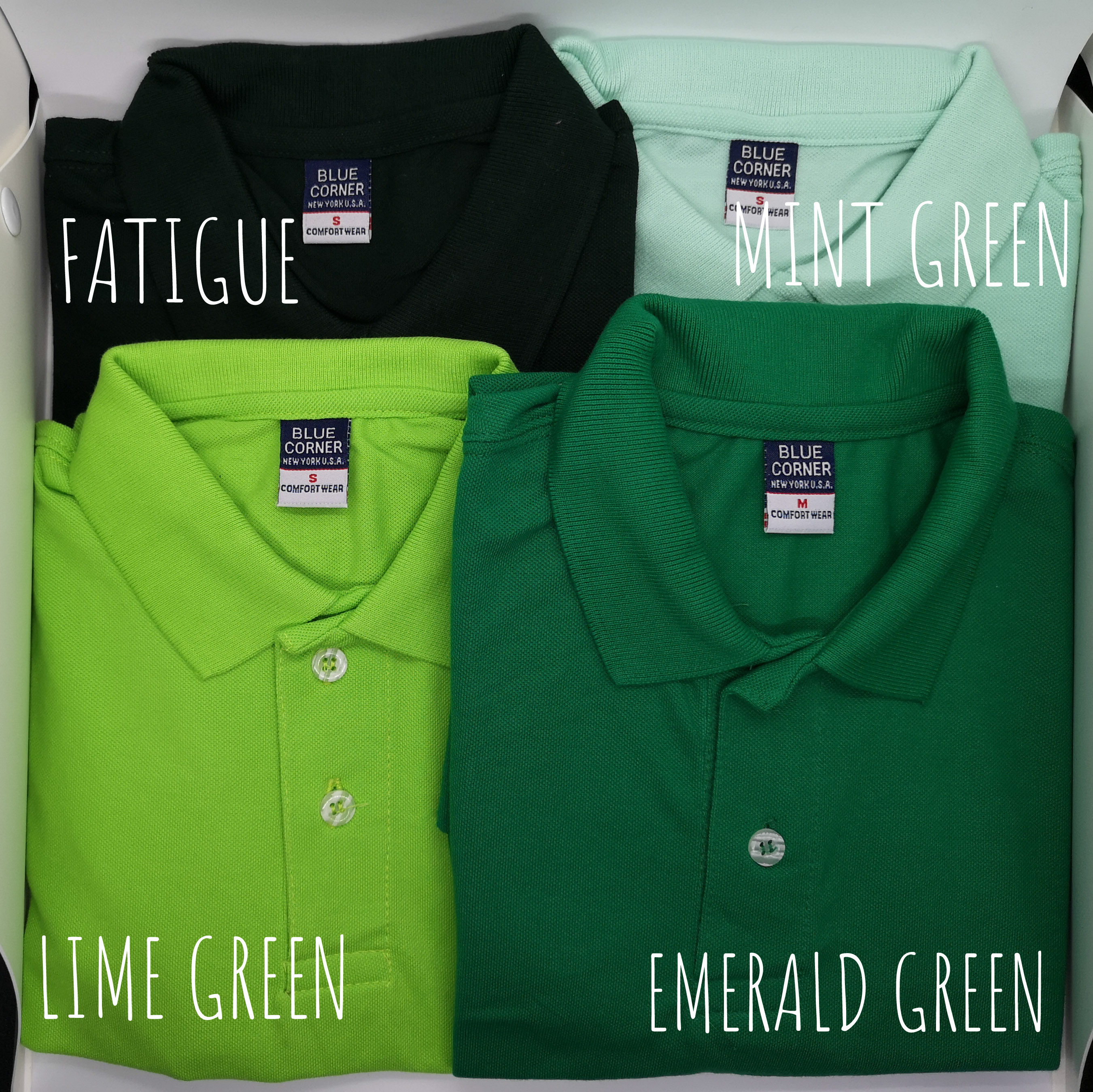 blue corner plain shirt