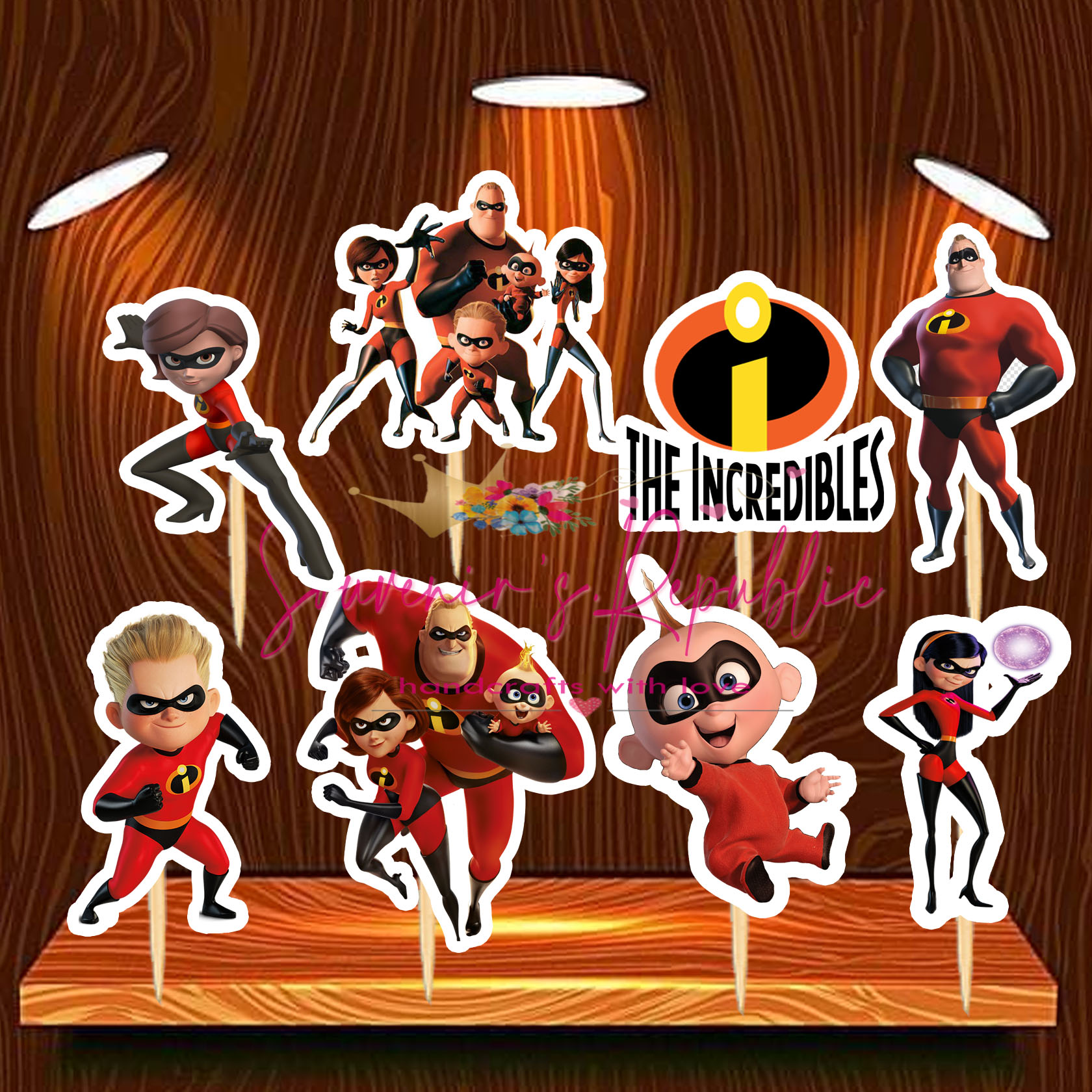 The Incredibles Personalized Cake Toppers Set | Lazada PH