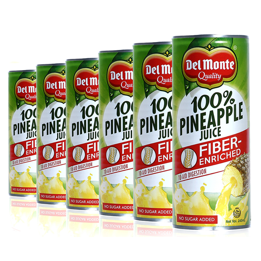 Del Monte 100 Fiber Enriched Pineapple Juice Drink 220ml Buy 6 Save
