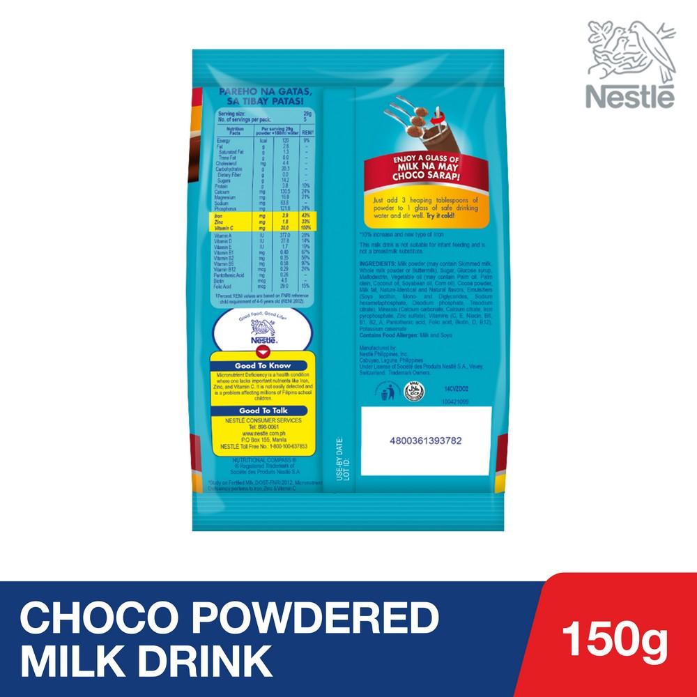 Nestle bear brand choco powdered Milk 150g (4800361393782)