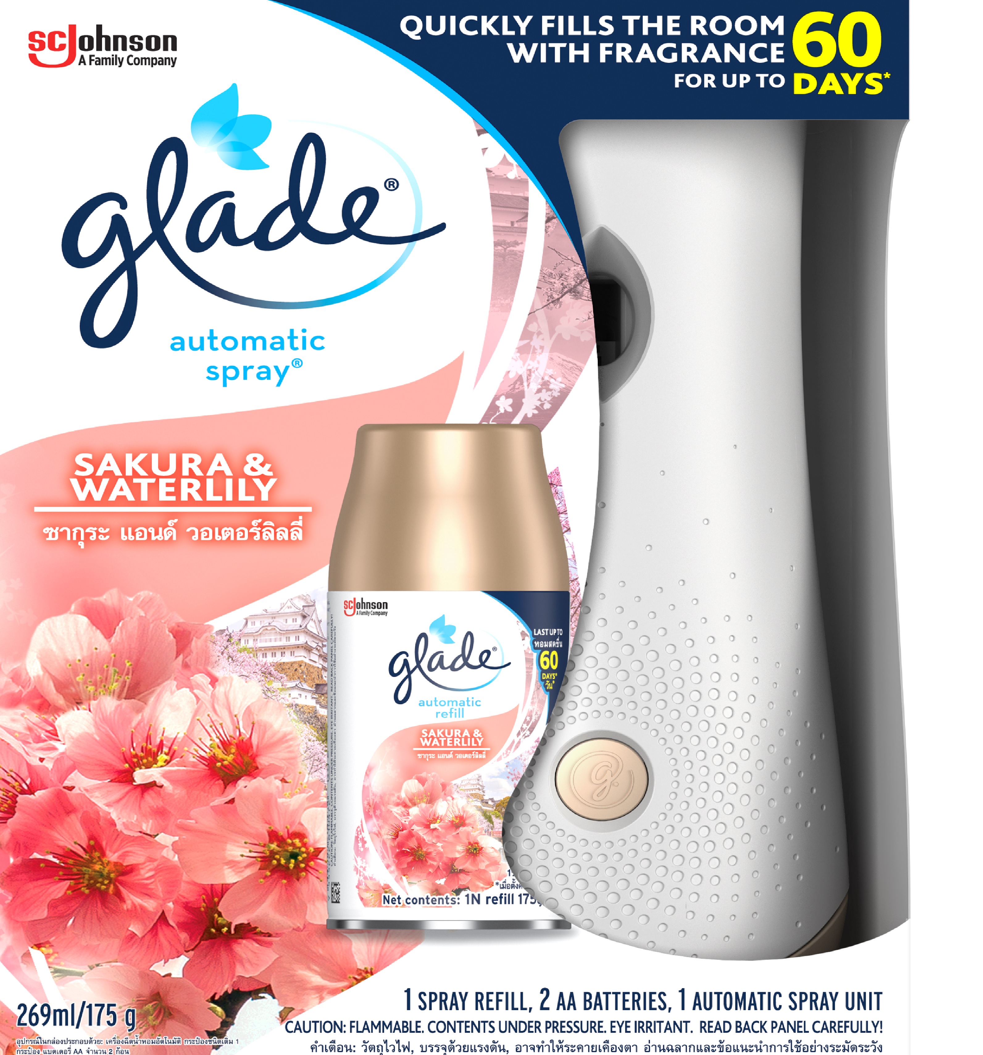 Glade Automatic Spray - Sakura & Waterlily Scent 269ml (Primary)