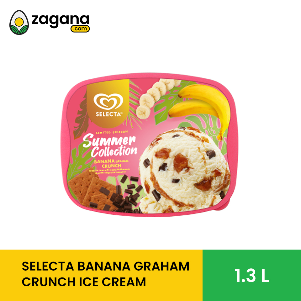 1 3l Selecta Banana Graham Crunch Ice Cream Lazada Ph