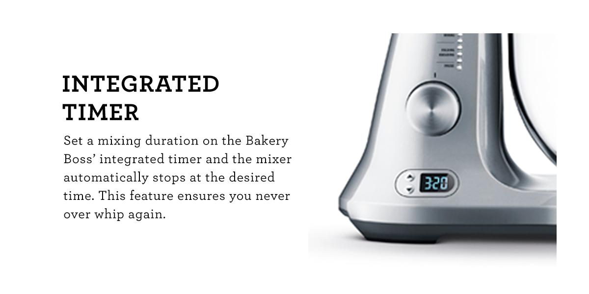 Breville Bakery Boss, Stand Mixer for Baking with Built-in Timer, Heavy  Duty Mixer