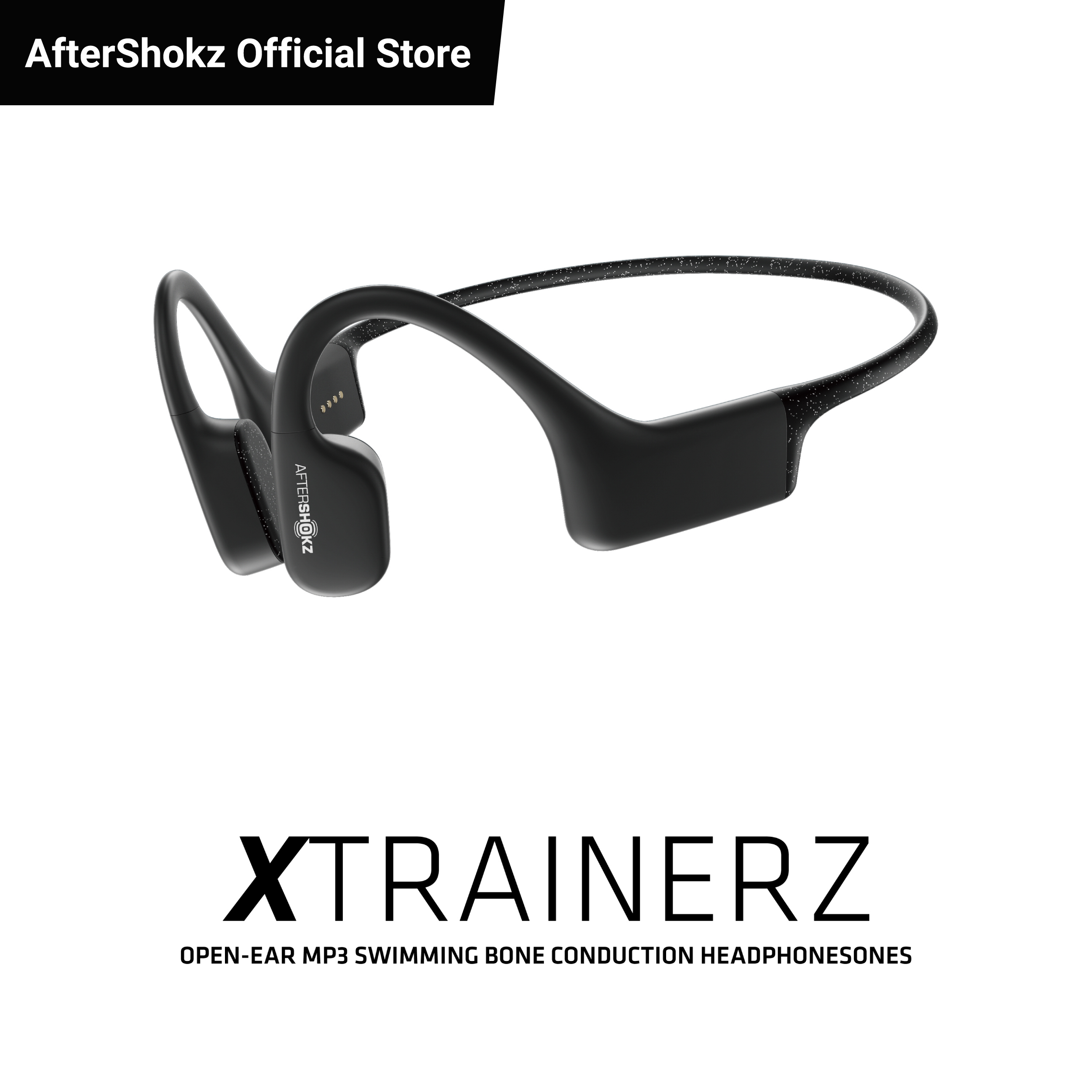 AFTERSHOKZ Xtrainerz Open-Ear MP3 Swimming Bone Conduction Headphones with 4GB memory