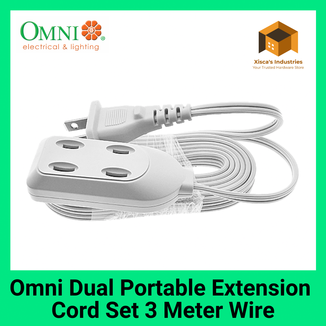 Omni Dual Portable Extension Cord Set 3 Meter Wire WDP303PK Lazada PH