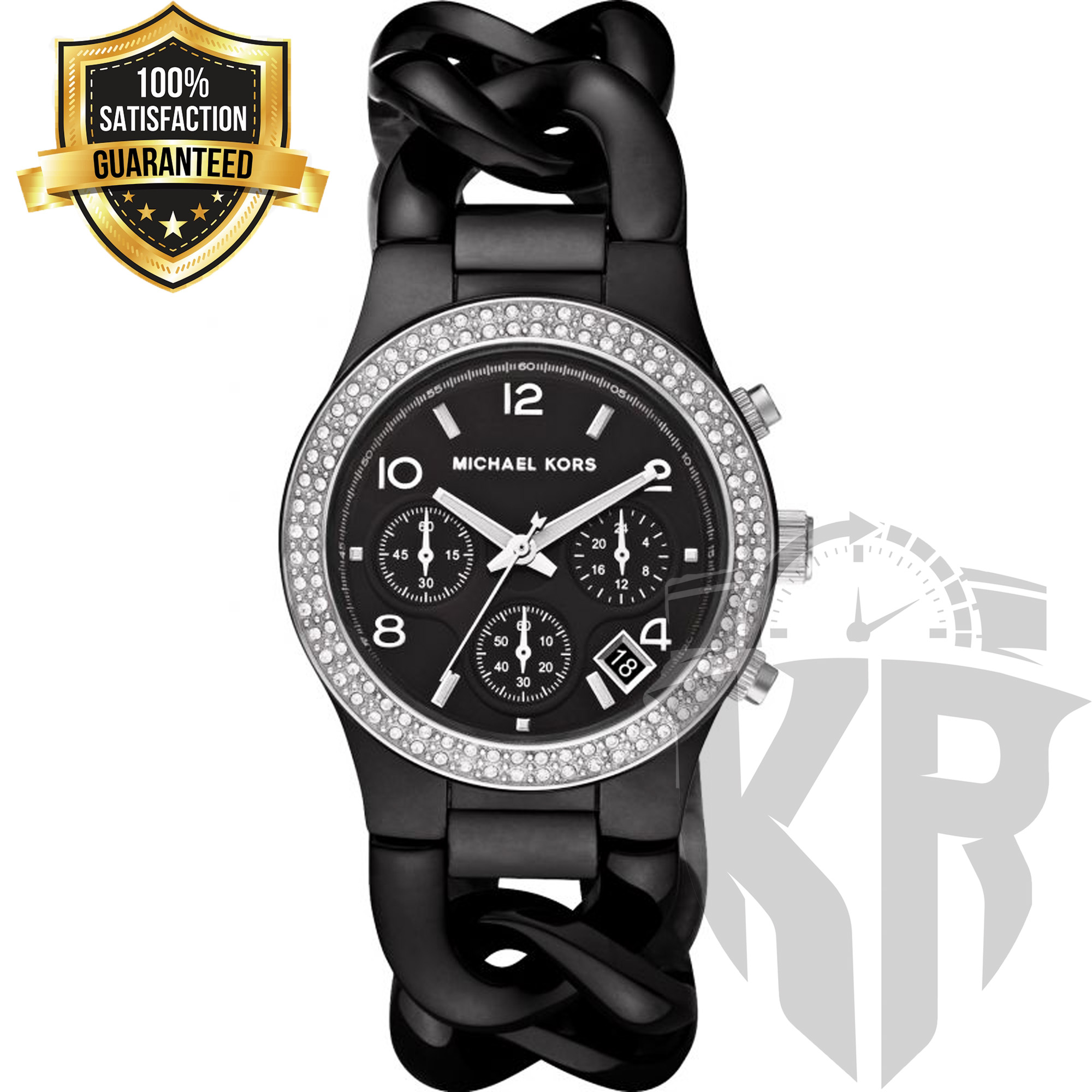 michael kors black women watch