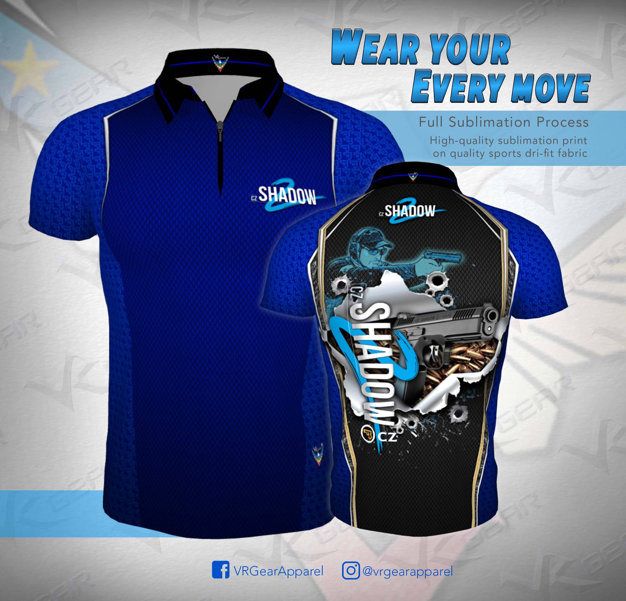 NAVY BLUE Full Sublimation Polo Shirt 