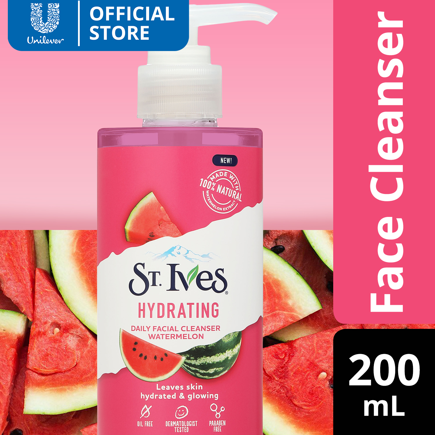 st ives glowing daily facial cleanser