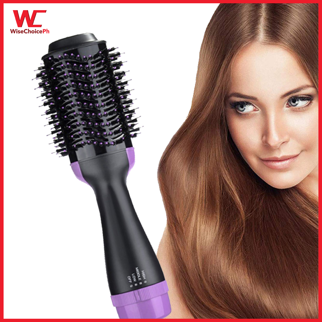 2 in 1 One Step Hair Dryer & Volumizer Hair Brush - 220V (100% Authentic) Hot Air Brush Hair Styling Tools Blow Straightener Professional Hair Styler Comb